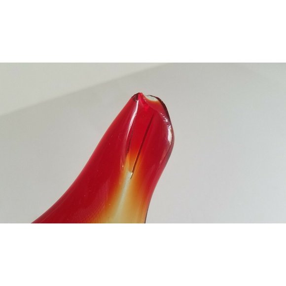 Vintage Murano Art Glass Duck in flight Dish Bowl Figurine 13" long - Picture 7 of 10